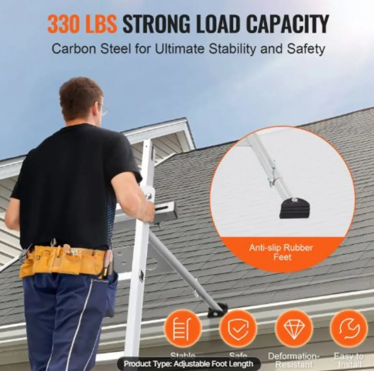 Ladder Stabilizer,Adjustable Feet Extension Ladder - Image 3