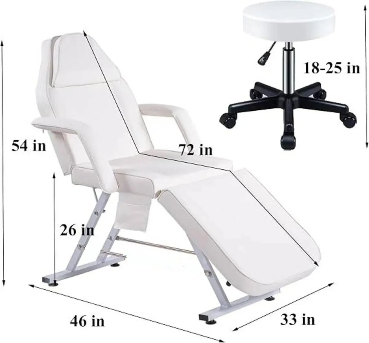 Portable Salon Spa Massage Table Chair - Image 4