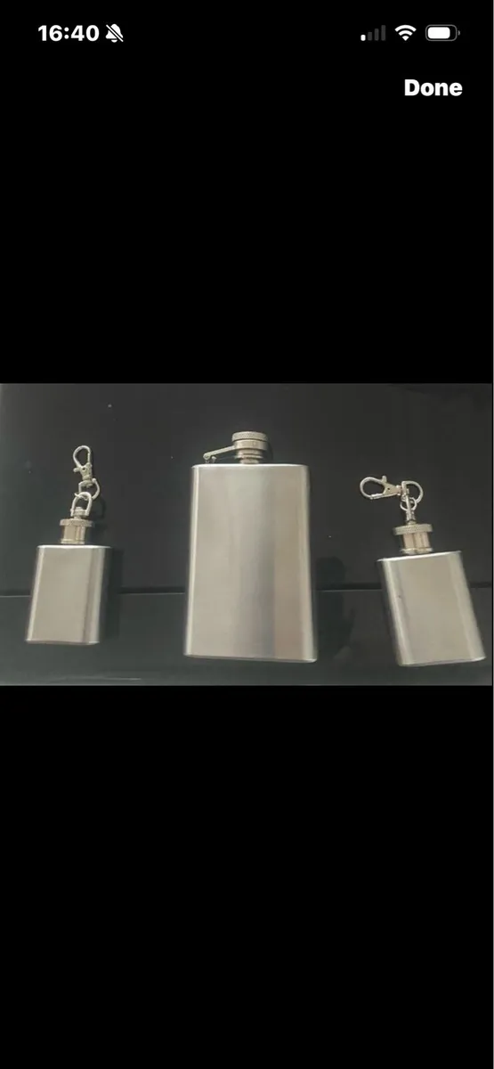 Hip Flask Set (3) - Image 1