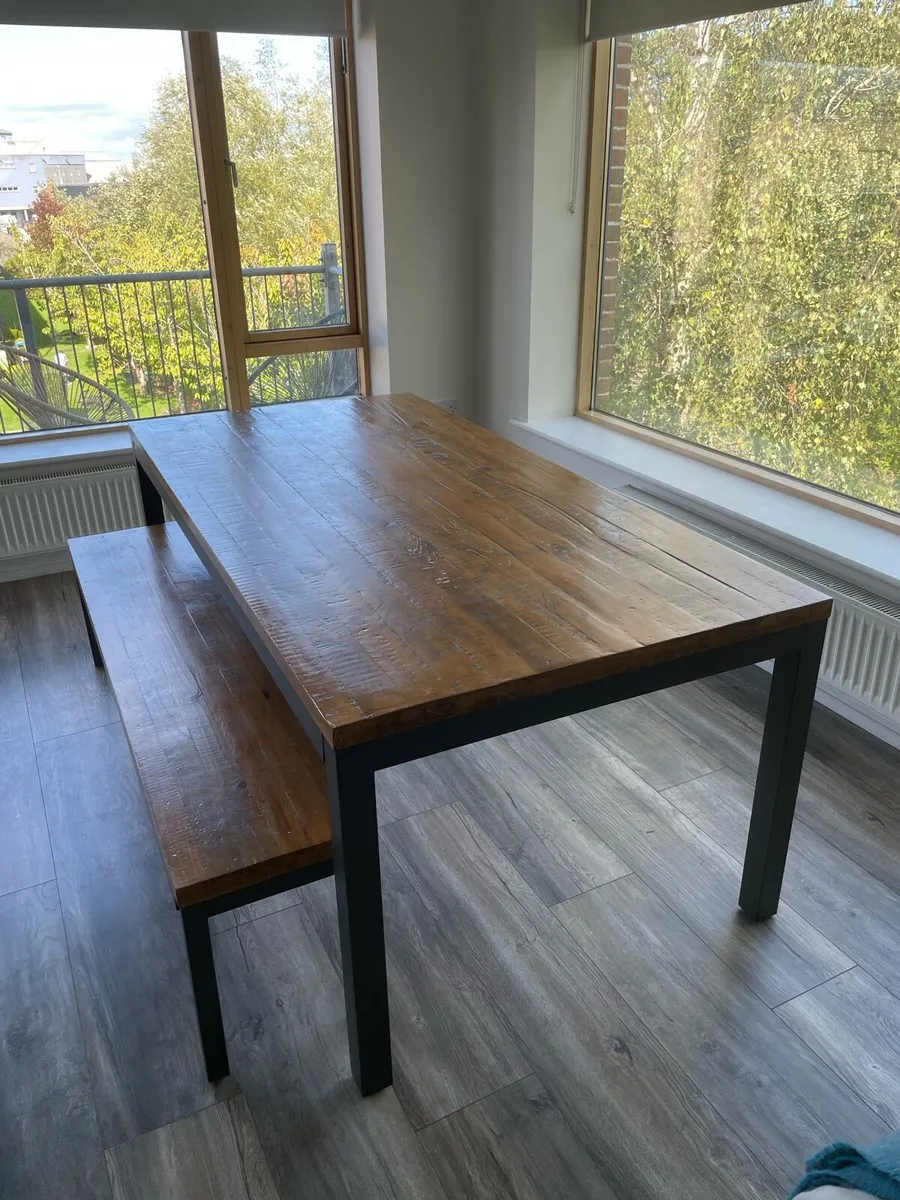 Kitchen table and bench