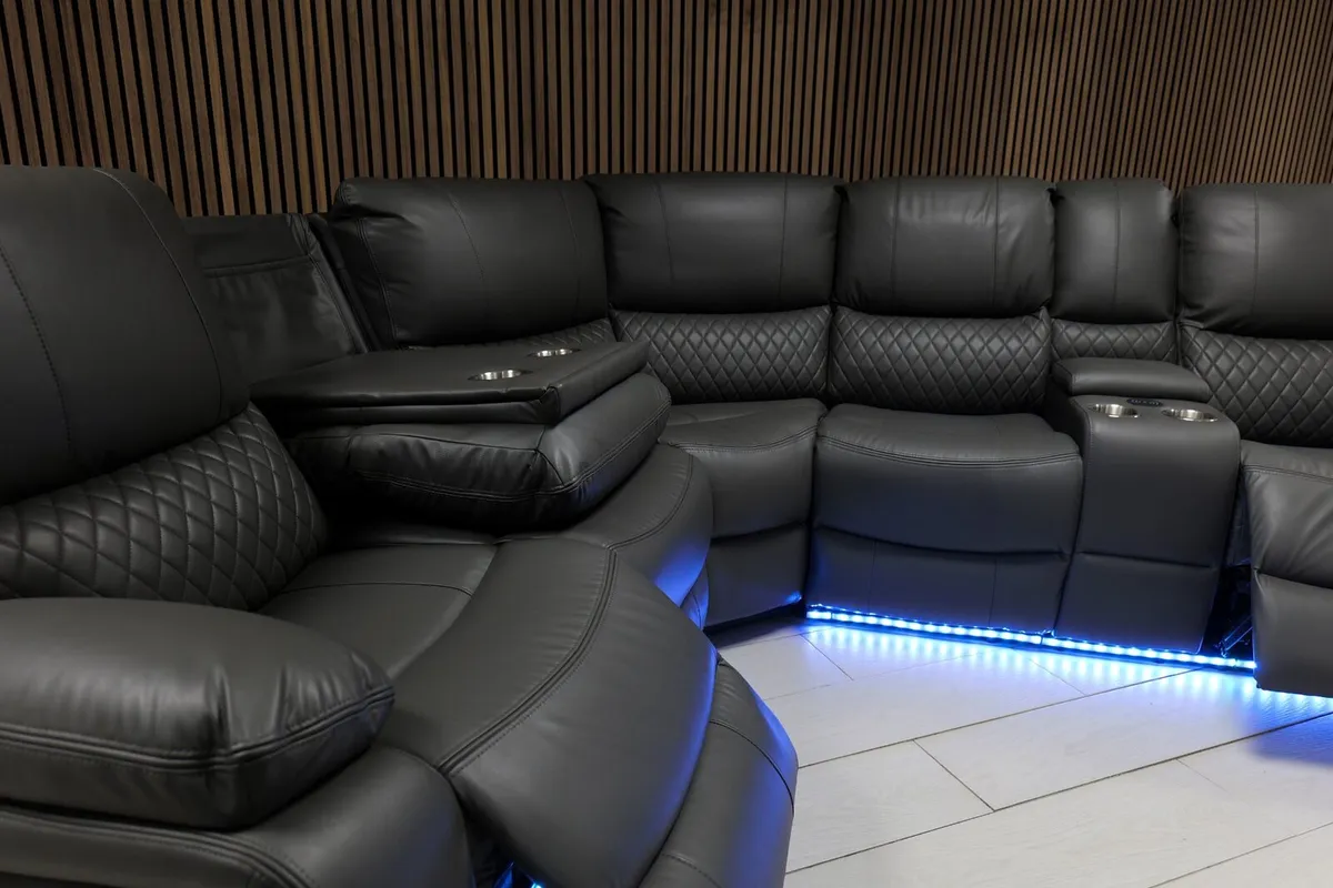 Rita Electric Corner Leather Recliner Sofa - Image 4
