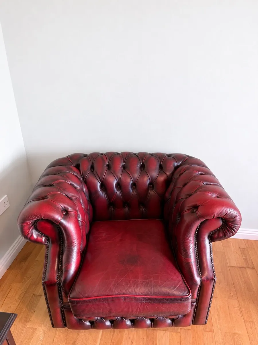 Chesterfield Oxblood Armchair - Image 1