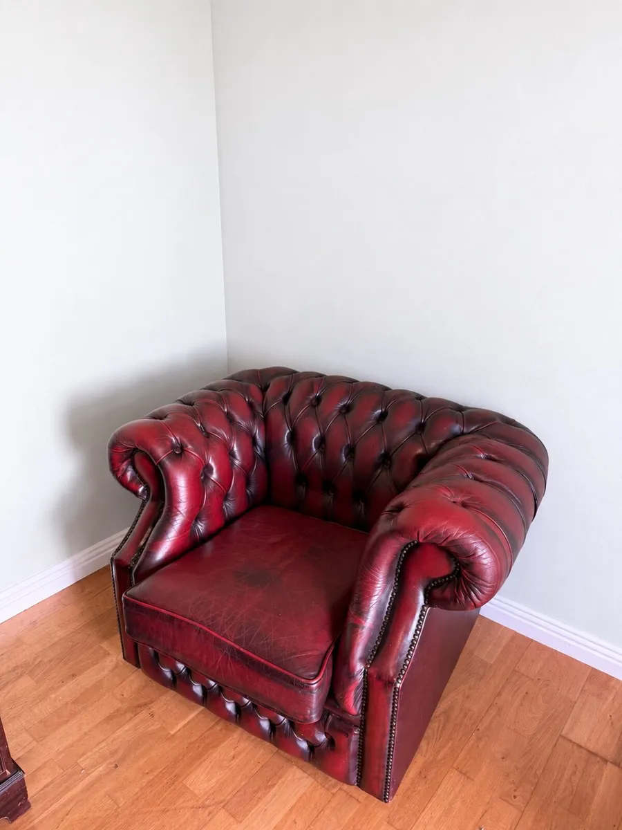 Chesterfield Oxblood Armchair - Image 2