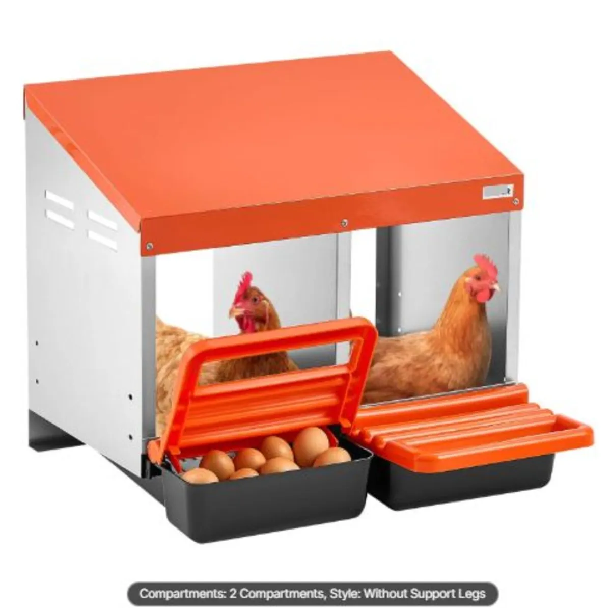 Chicken Nesting Boxes, 2 Compartments, Easy Egg - Image 1