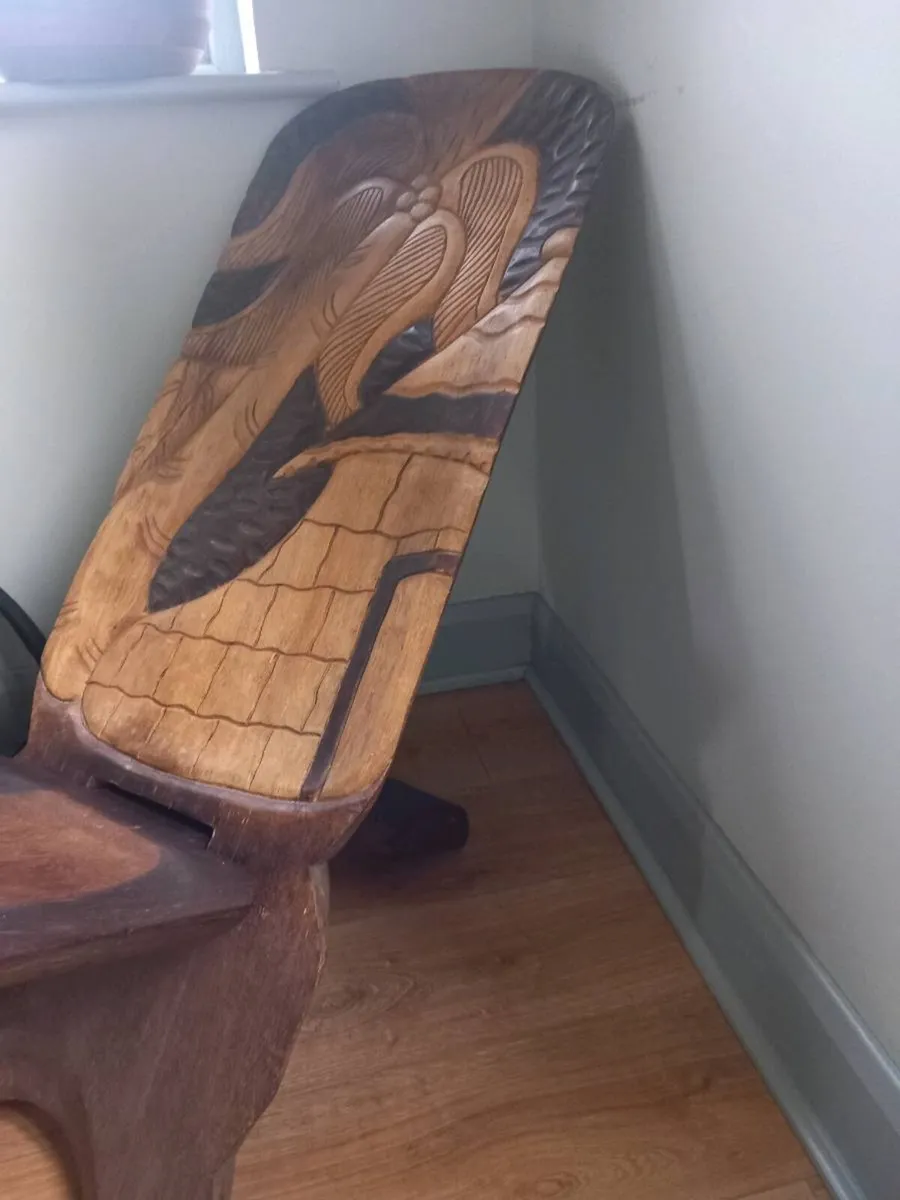 Quick sell hand crafted wooden chair - Image 2