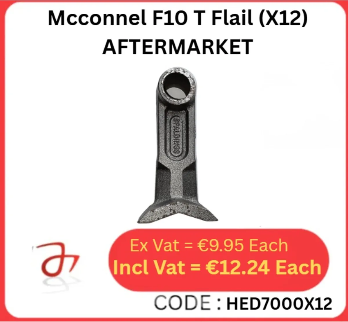 McConnel F10 T Flails – Pack of 12