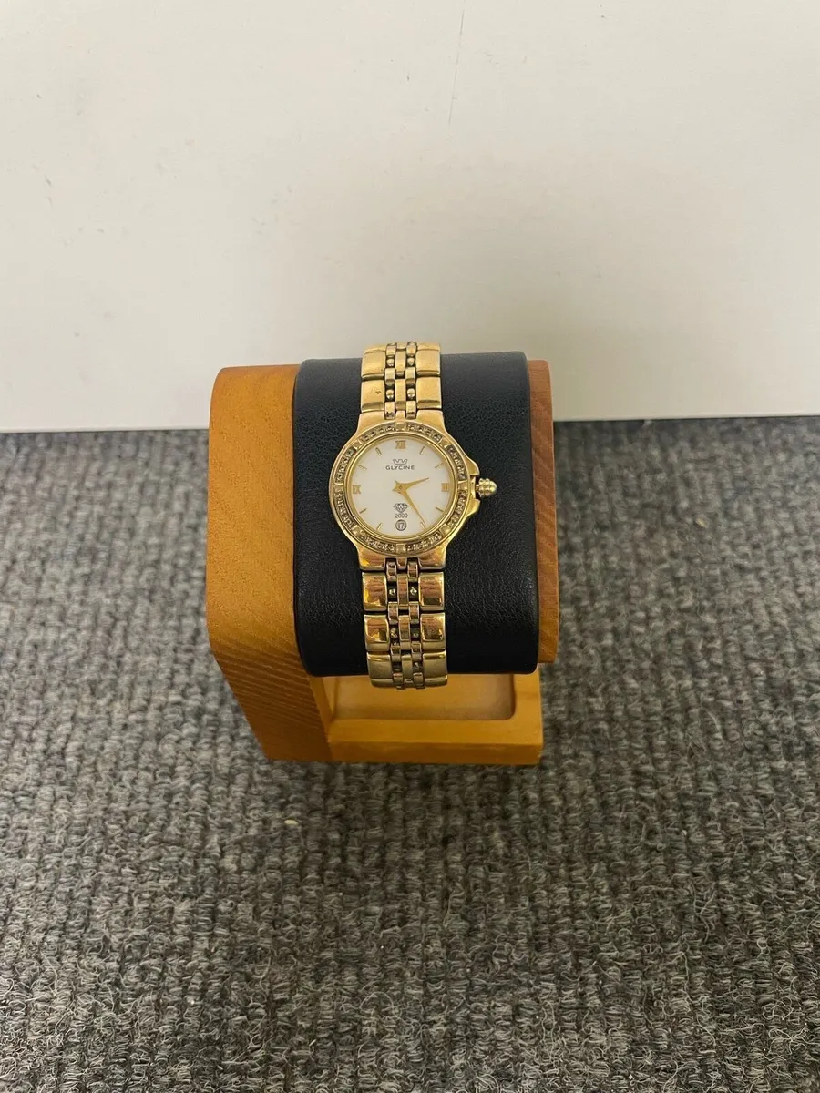 Glycine Womens Millenium Watch Diamond Bezel - Image 1