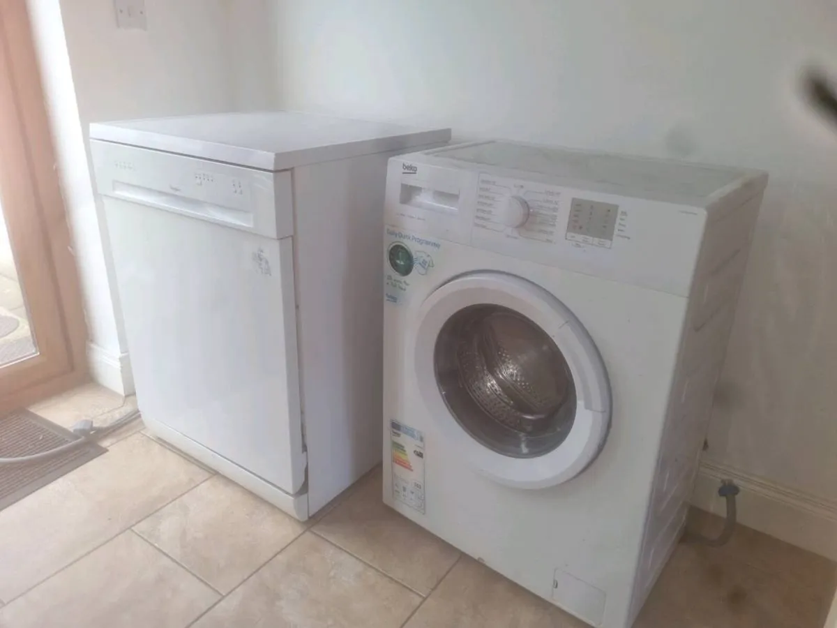 Beko 6kg Washing machine and Whirlpool Dishwasher - Image 1