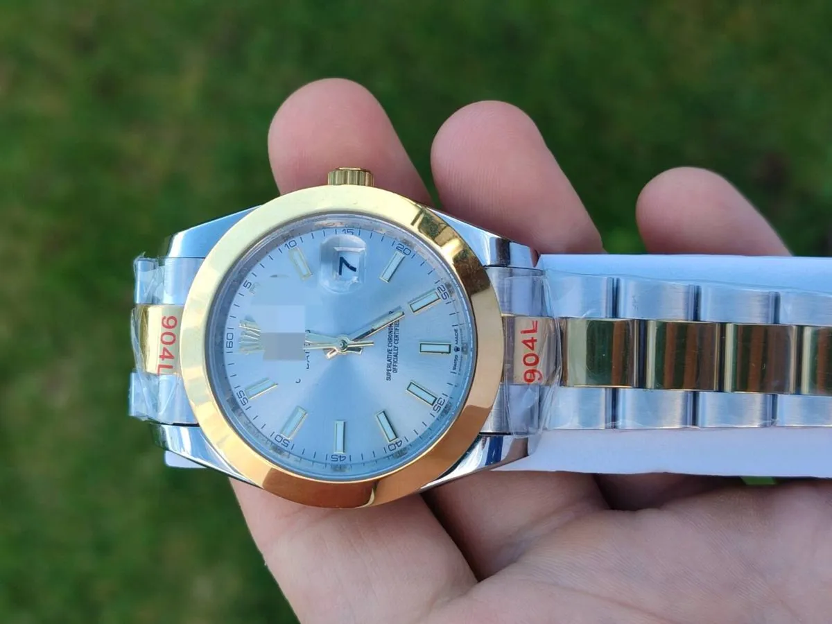 Elegant Two-Tone Automatic Watch - Image 1