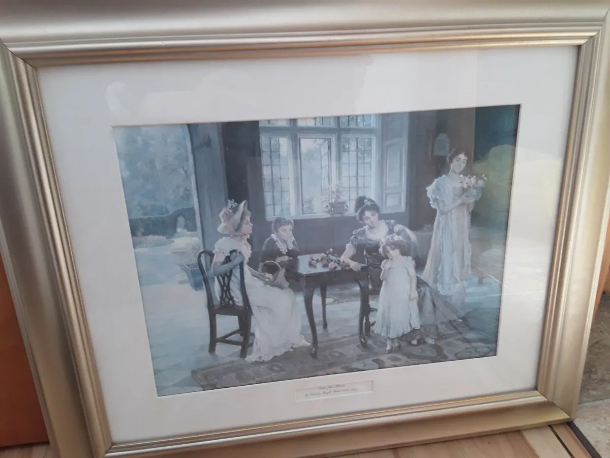 Lovely picture Victorian scene - Image 1
