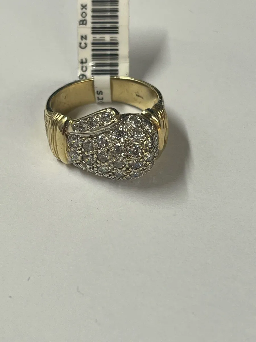 9k gold Cz ring - Image 1