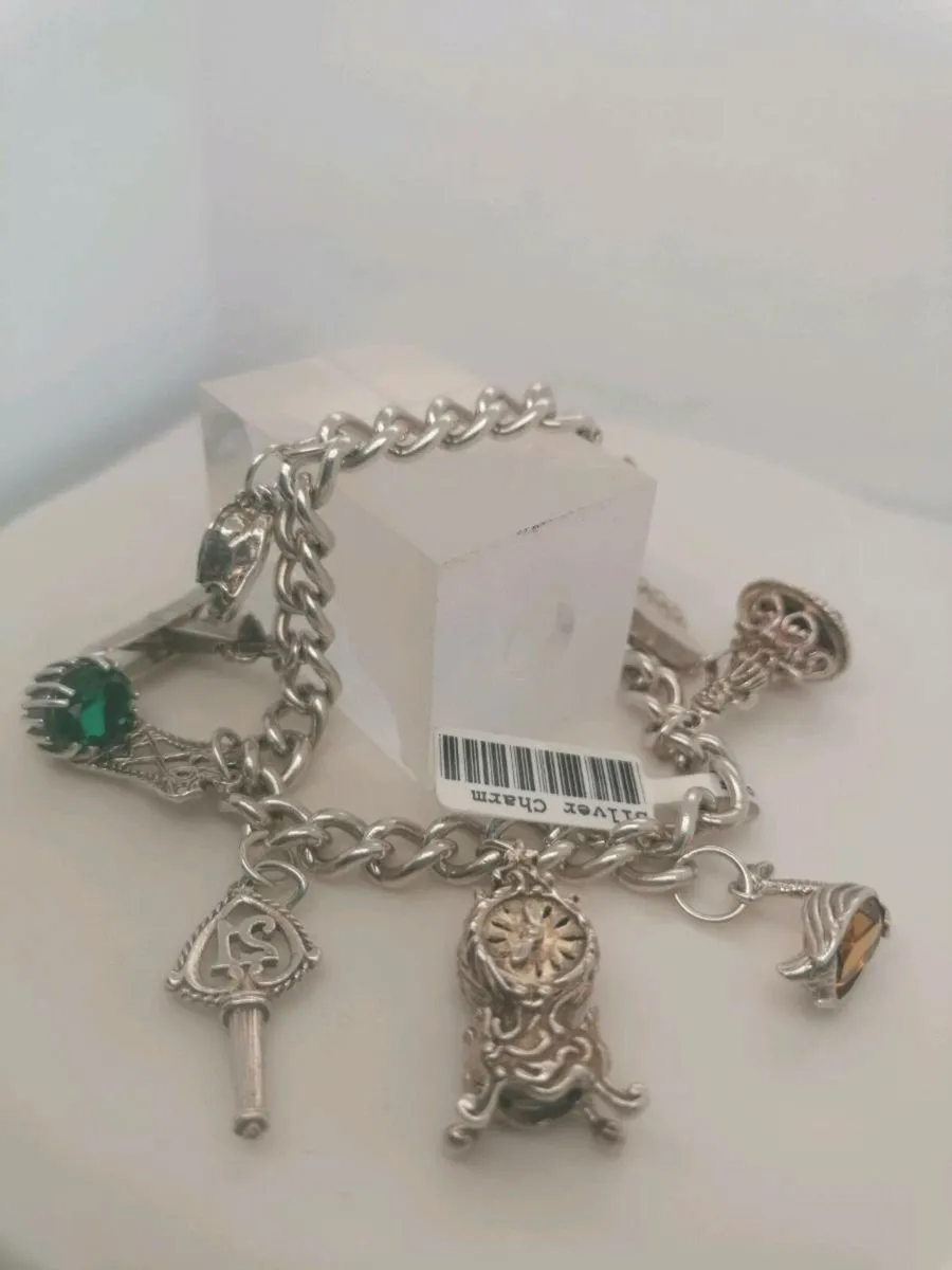 925 silver charm bracelet 925 - Image 1