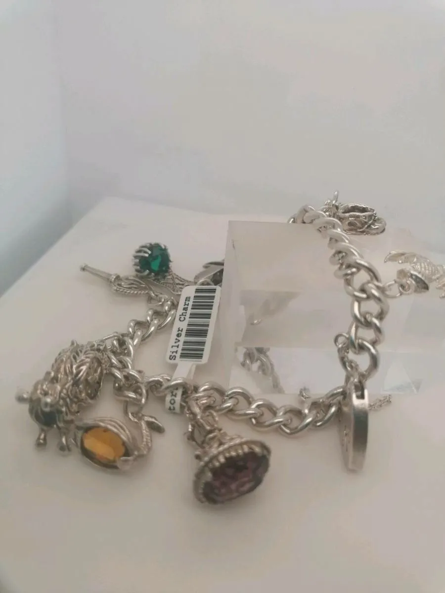 925 silver charm bracelet 925 - Image 2