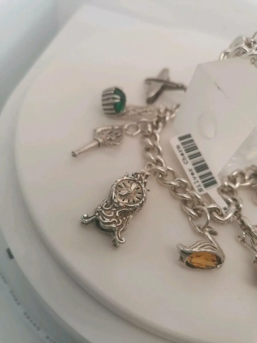 925 silver charm bracelet 925 - Image 3