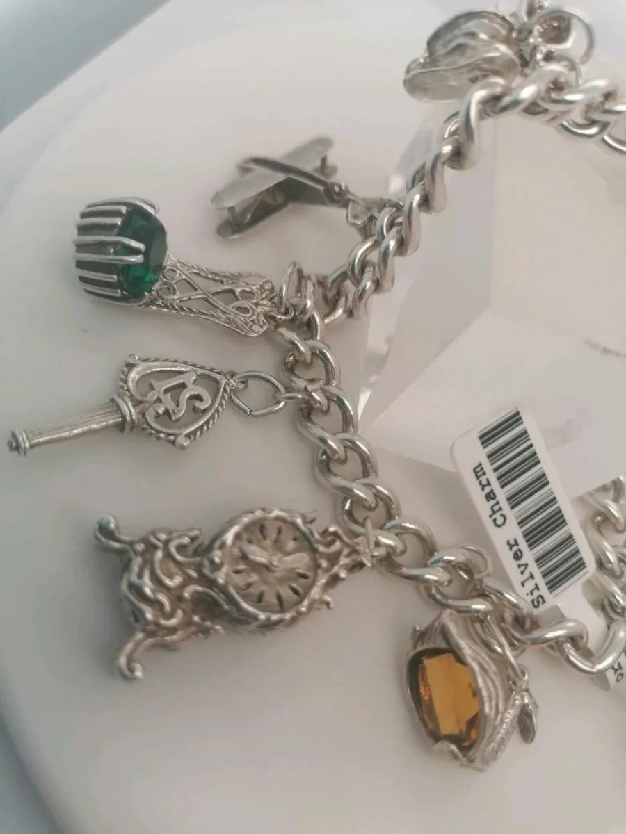 925 silver charm bracelet 925 - Image 4