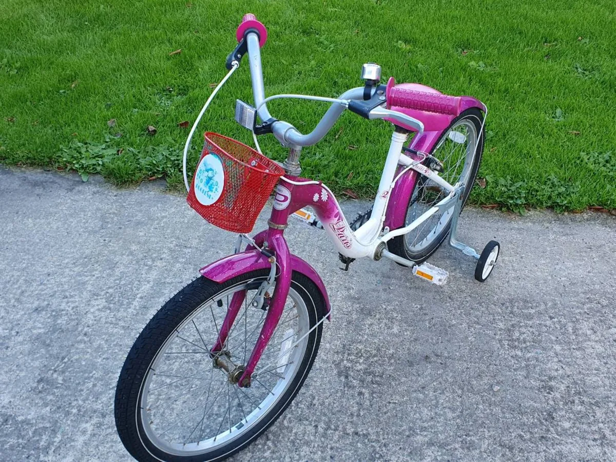 JOYSTAR Paris Girls Bike with Stabilisers & Basket - Image 2