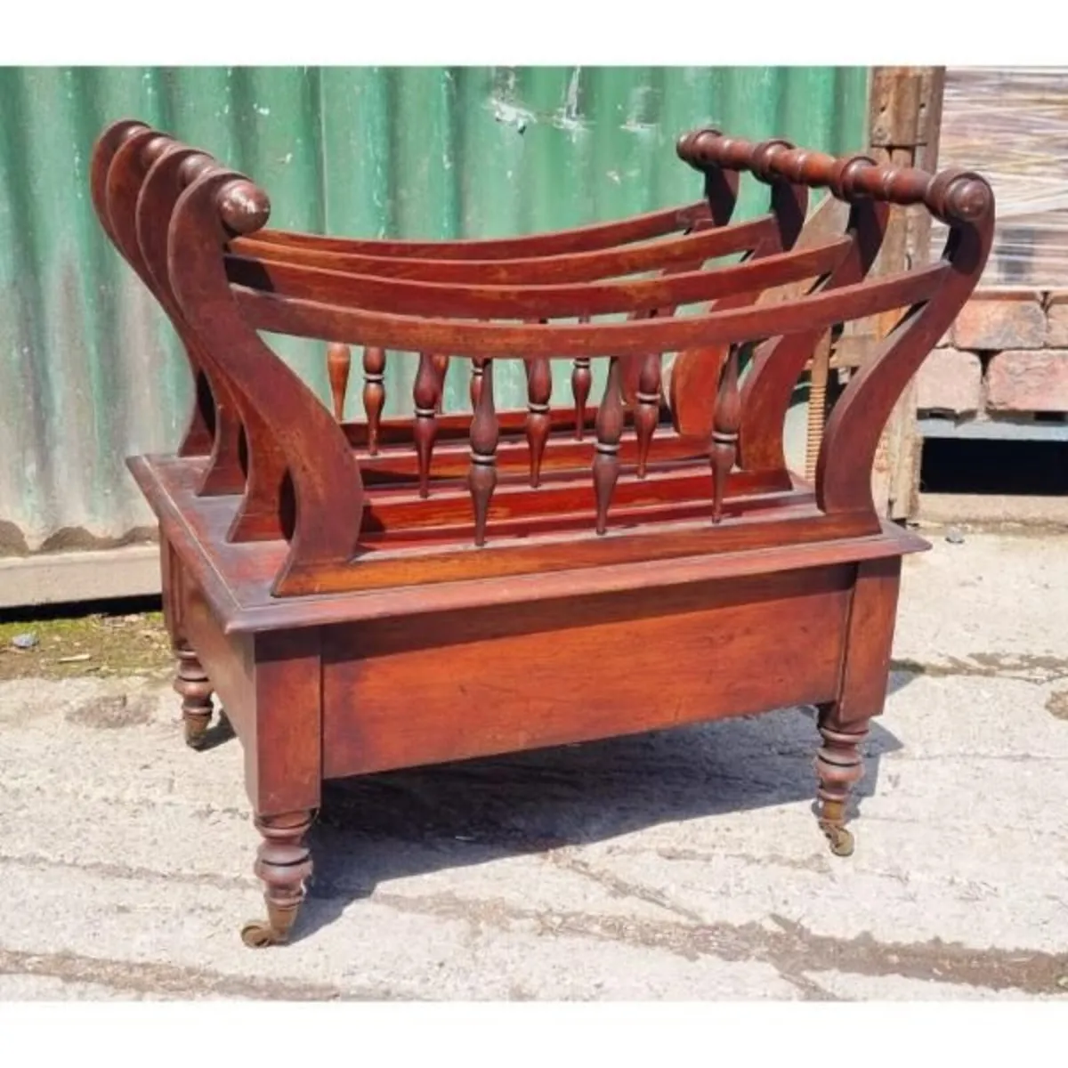 Antique Canterbury Magazine Rack KAS810 - Image 2