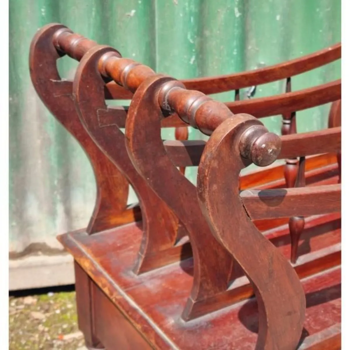 Antique Canterbury Magazine Rack KAS810 - Image 4