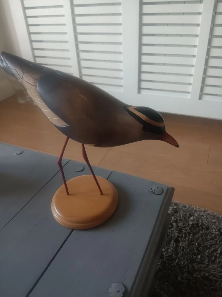 Hand carved wooden bird - Image 3