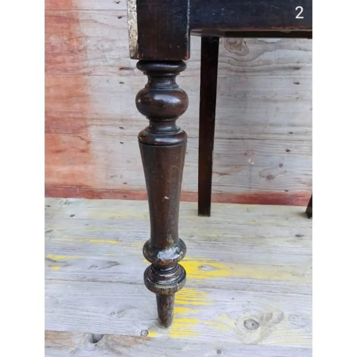 Antique Mahogany Hall Chair – KAS294 - Image 3