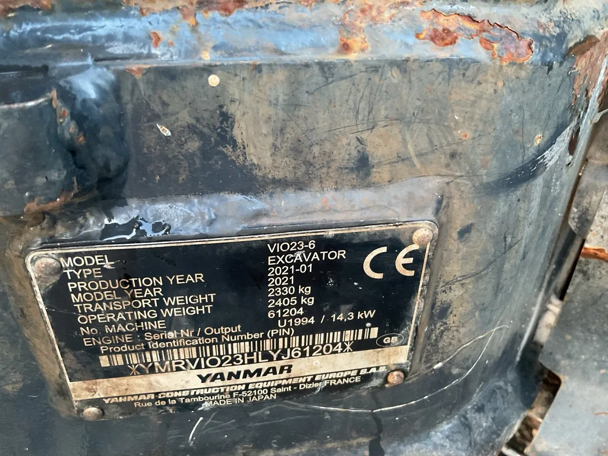 2021 Yanmar ViO 23 - Image 4