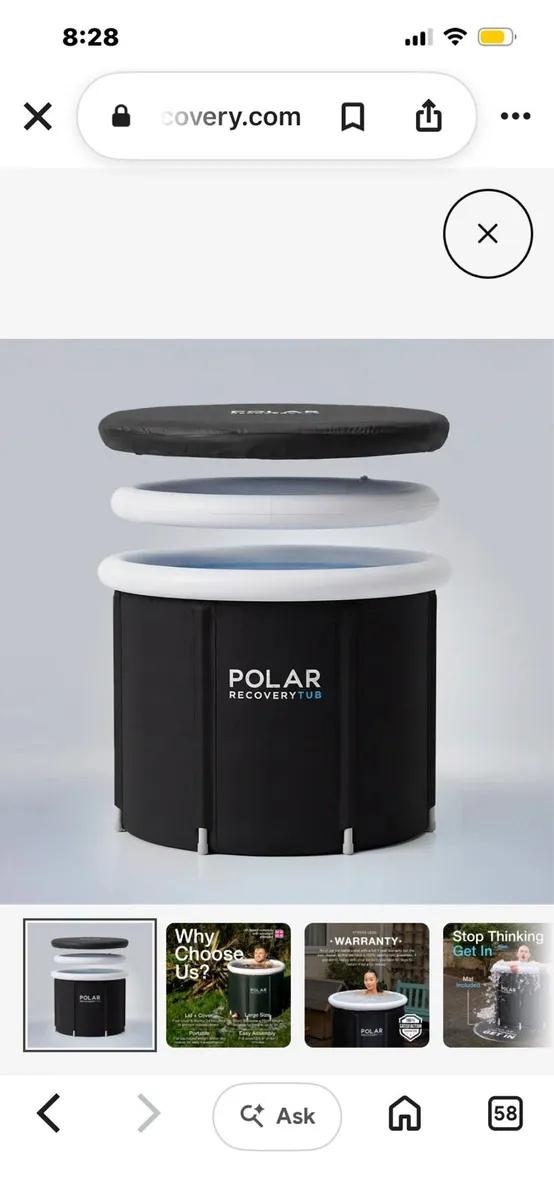 Polar ice bath