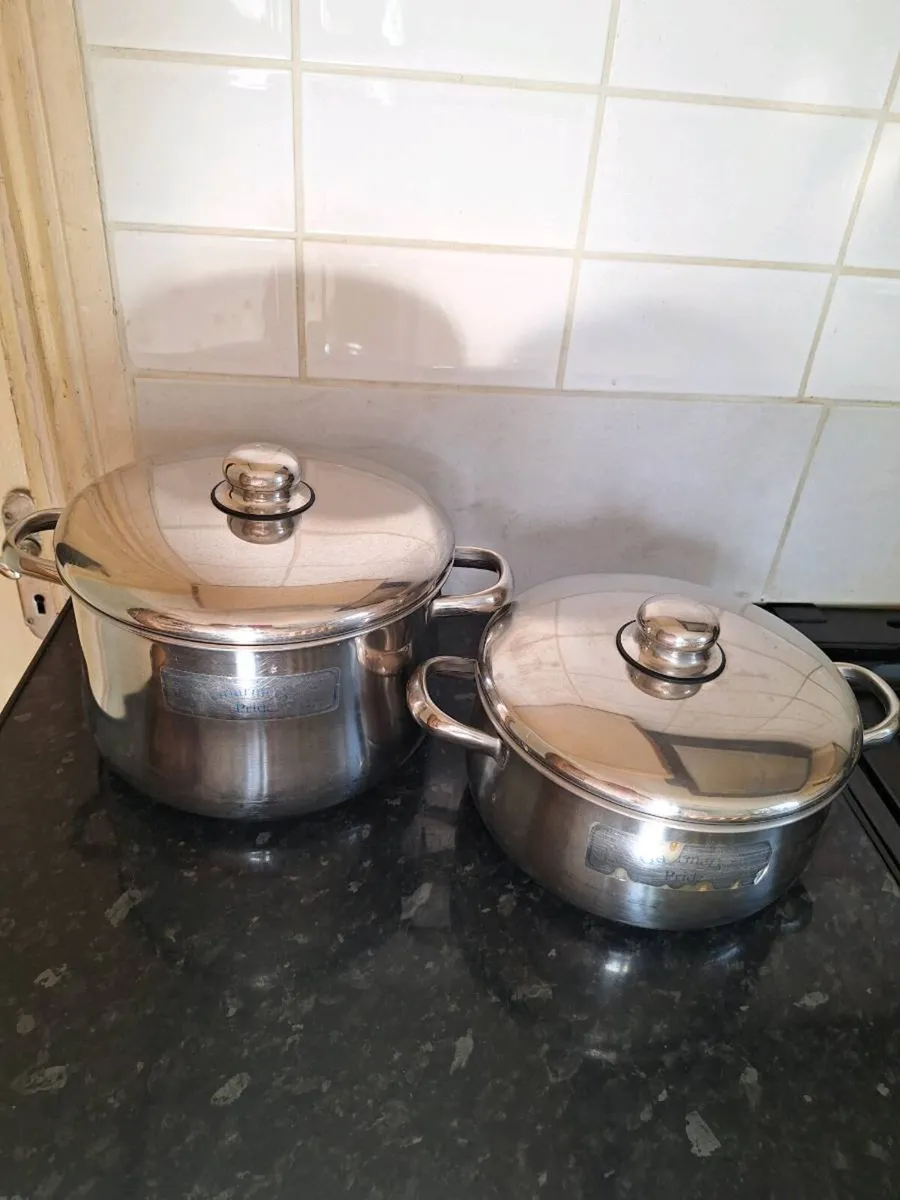 Two large Gourmet Pride pots - Image 1