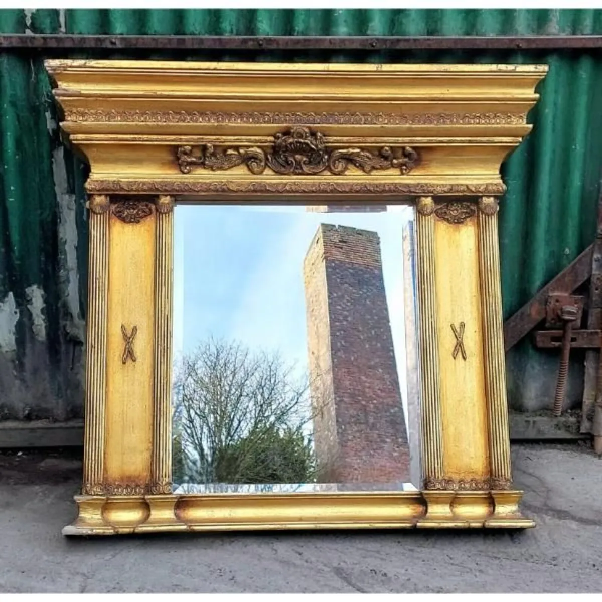 Gilt Overmantel Mirror – KAS398 - Image 1