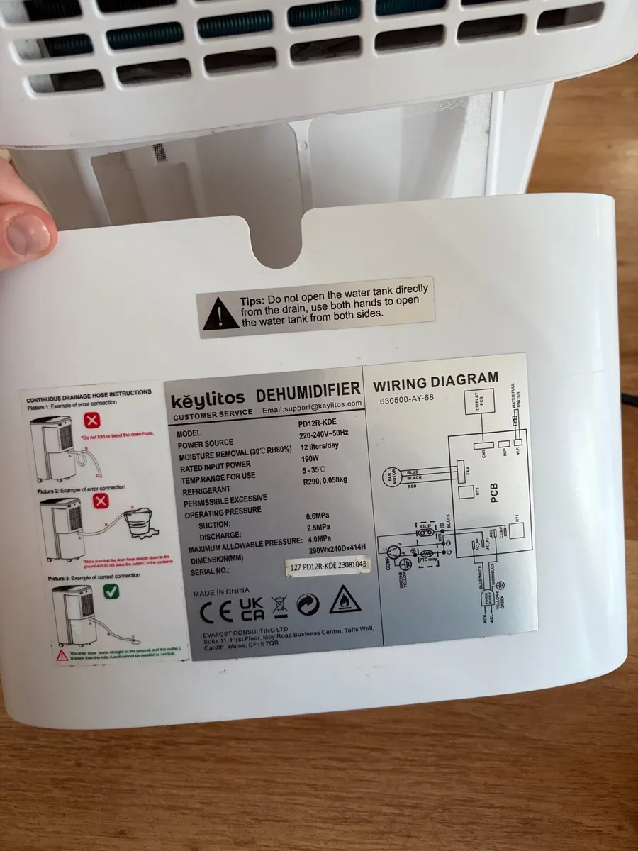 Keylitos Dehumidifier 12L/Day - Image 3