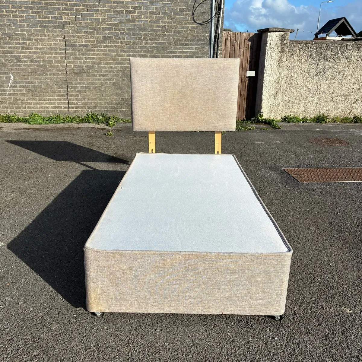 Single Base & Headboard with Mattress - Image 1