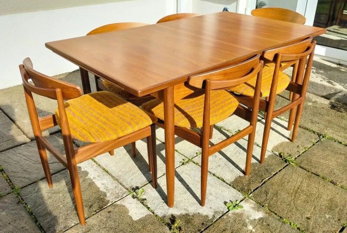 Mid Century Vintage G Plan Danish Range Dining Set - Image 1
