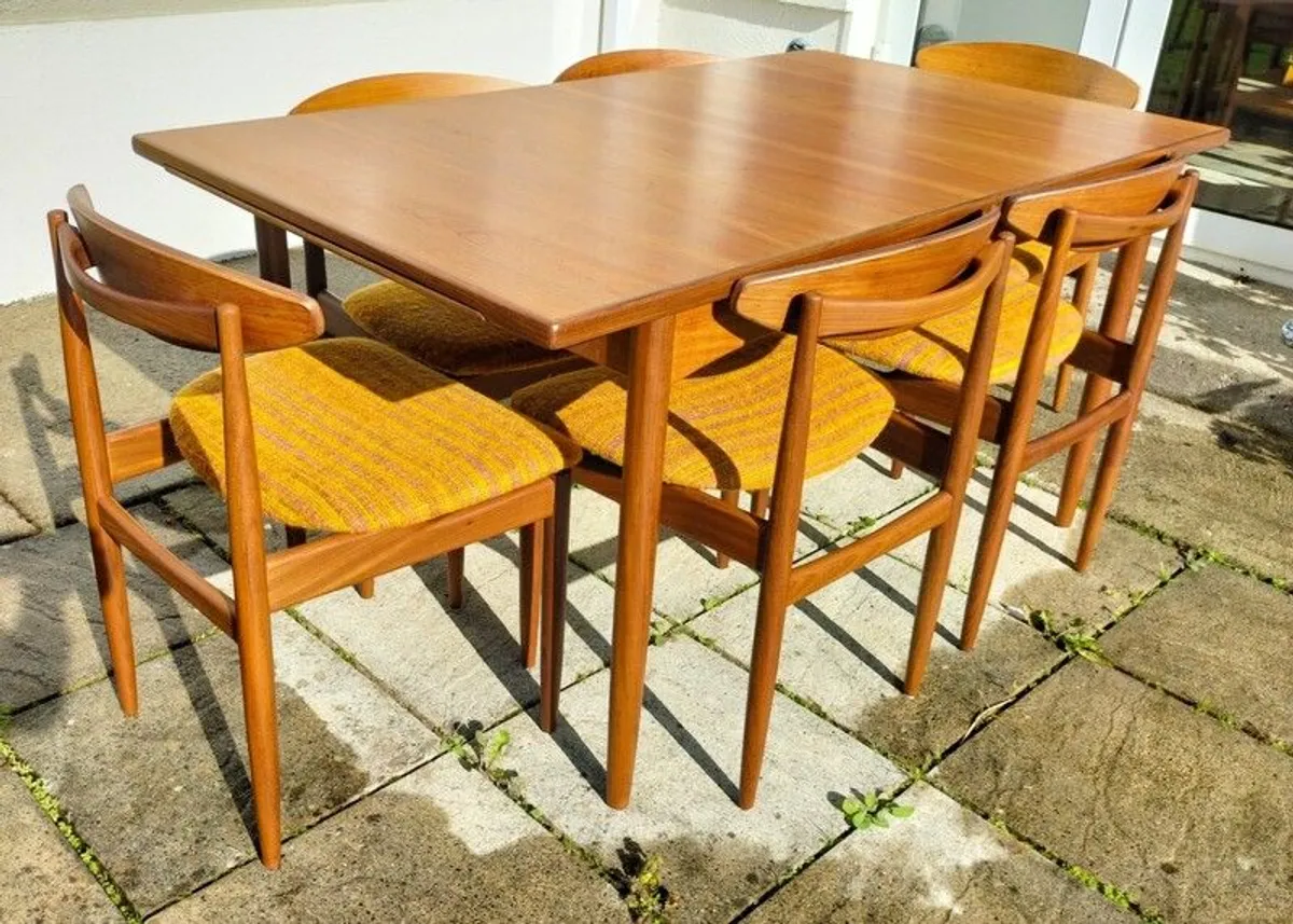 Mid Century Vintage G Plan Danish Range Dining Set - Image 4