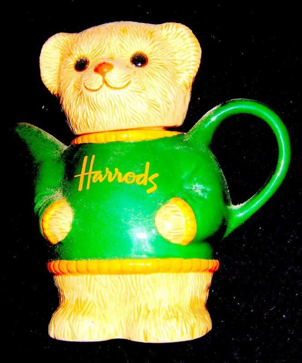 Vintage Harrods Ceramic Teddy Bear Teapot - Image 2