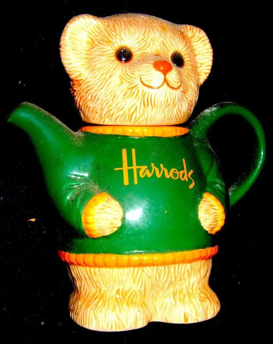 Vintage Harrods Ceramic Teddy Bear Teapot - Image 3