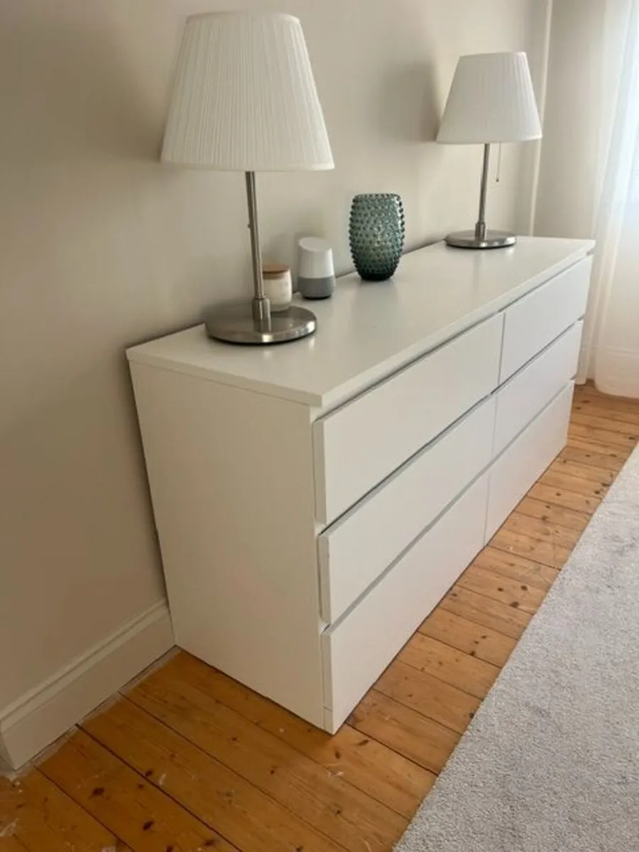 IKEA white chest of drawers - Image 2