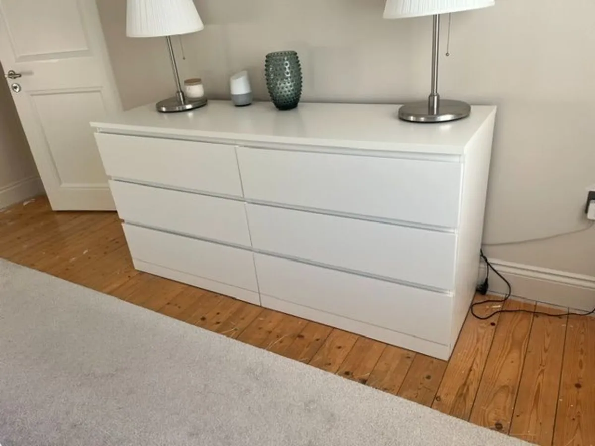 IKEA white chest of drawers - Image 1