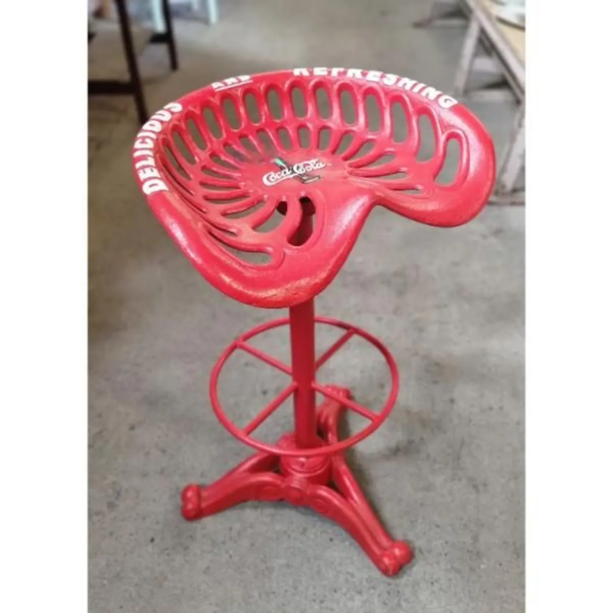 Coca Cola Tractor Seat Stool H274 - Image 1