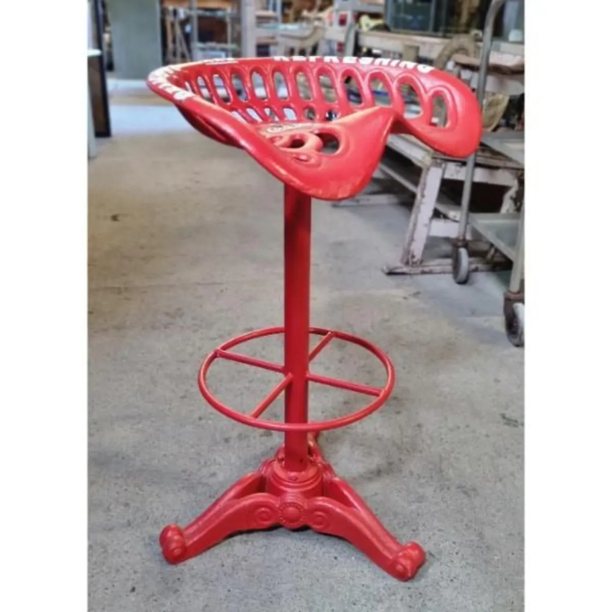Coca Cola Tractor Seat Stool H274 - Image 3