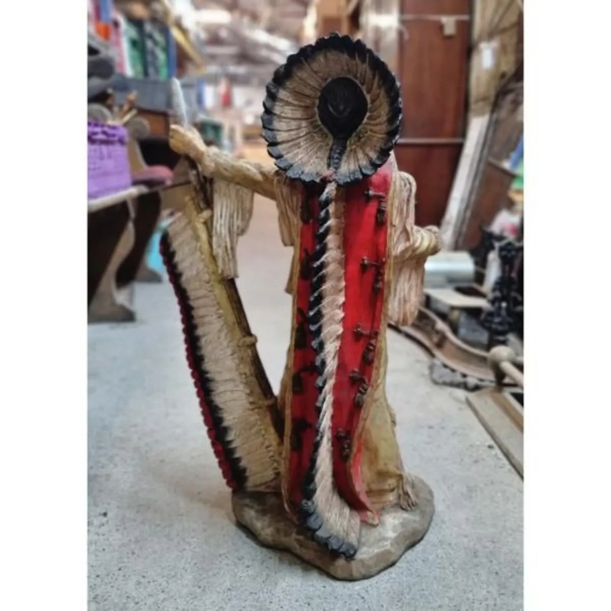 Native American Chief Resin Statue KAS1381 - Image 3