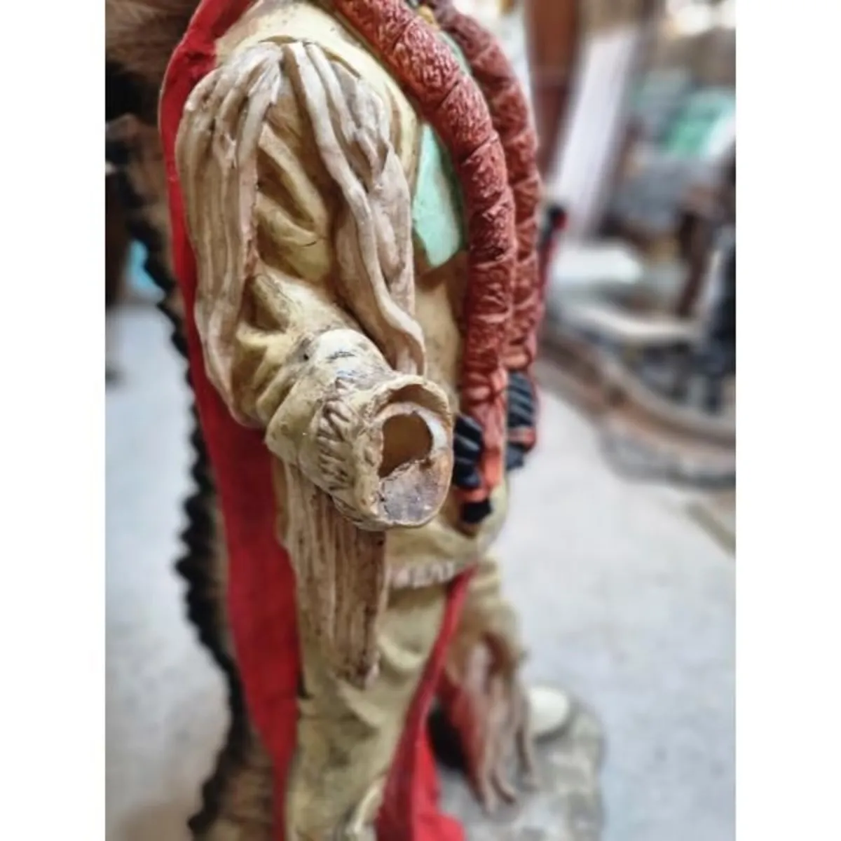 Native American Chief Resin Statue KAS1381 - Image 4