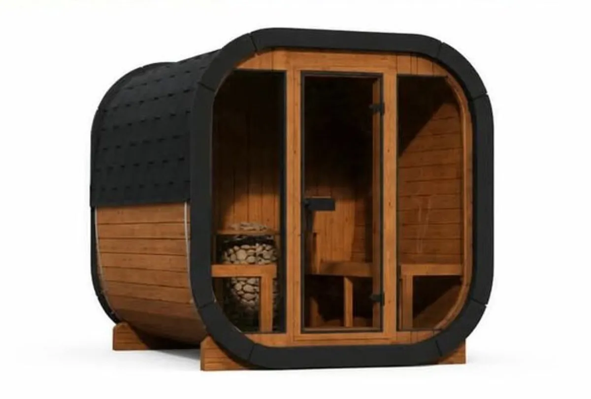 SKOG ÜKS200 Thermowood Cube Outdoor Sauna - Image 1