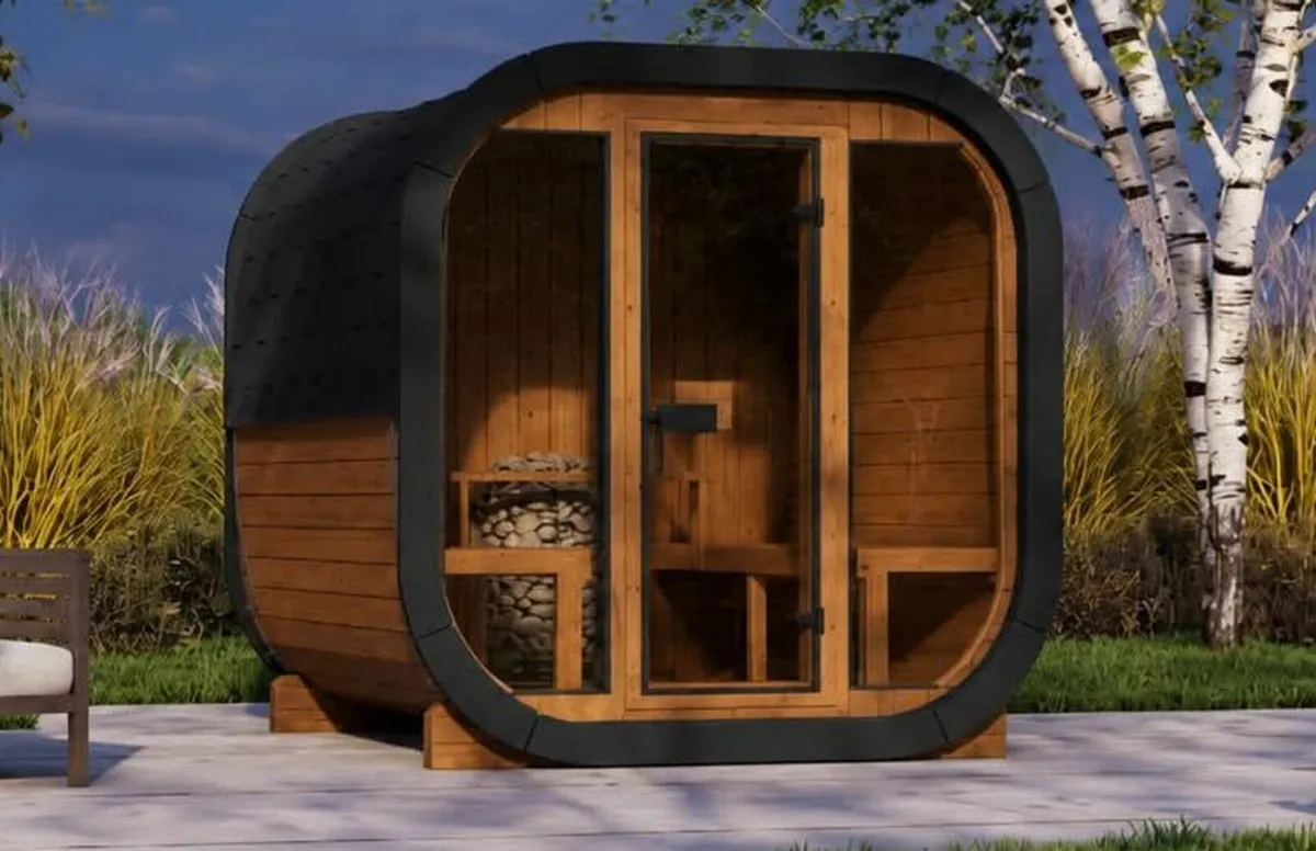 SKOG ÜKS200 Thermowood Cube Outdoor Sauna - Image 3