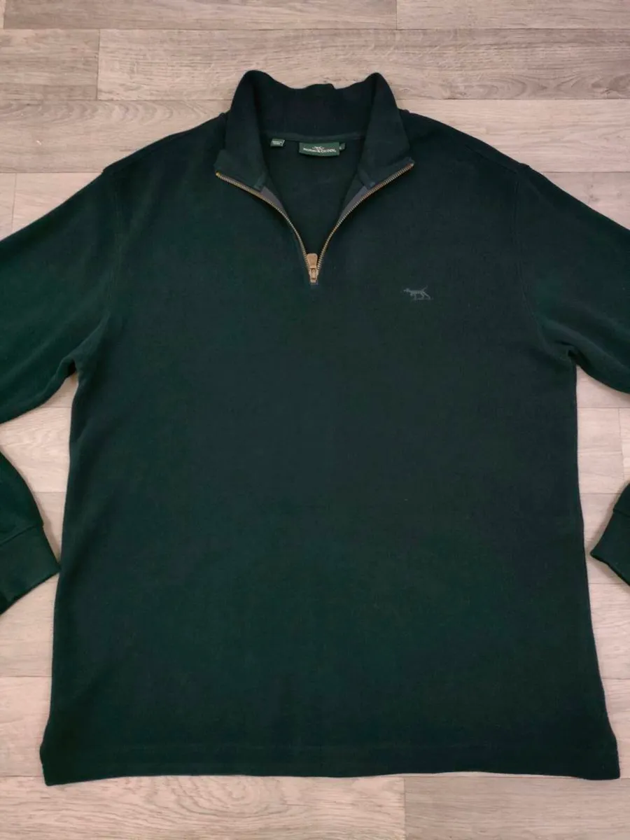 Rodd & Gunn Half Zip Cotton Jumper Mens L/XL - Image 2