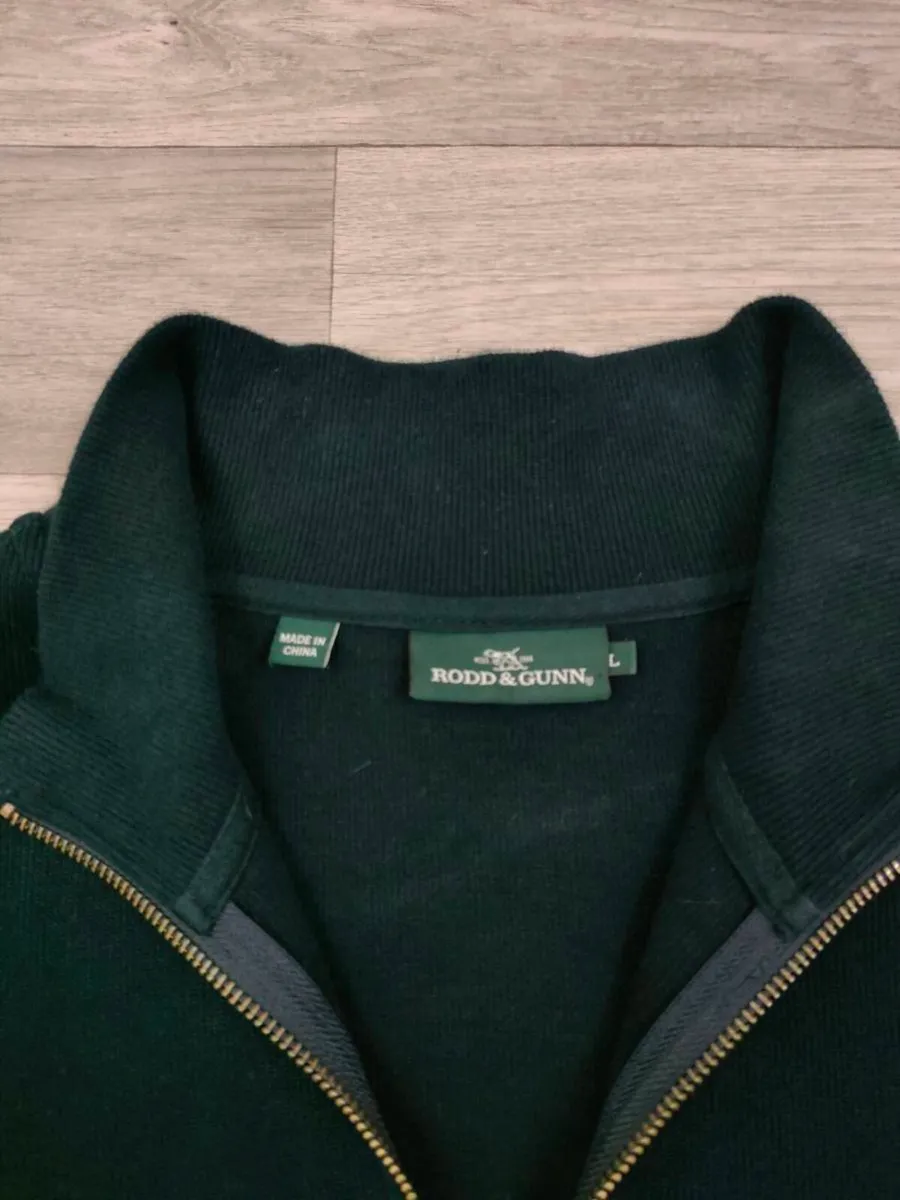 Rodd & Gunn Half Zip Cotton Jumper Mens L/XL - Image 4