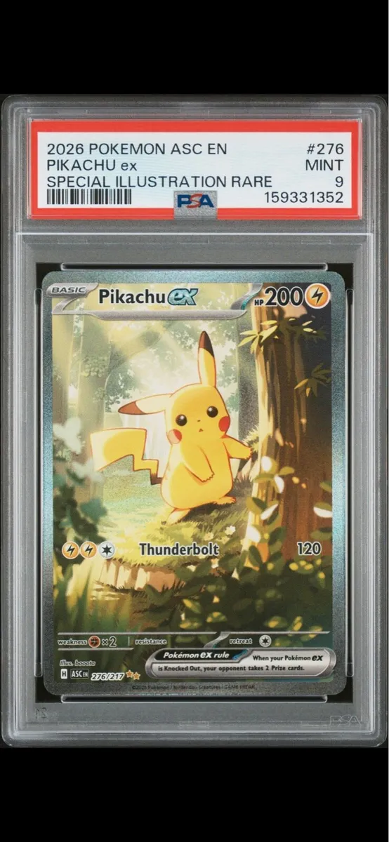 Pikachu ex SIR #276/217 PSA MINT 9 - Image 1