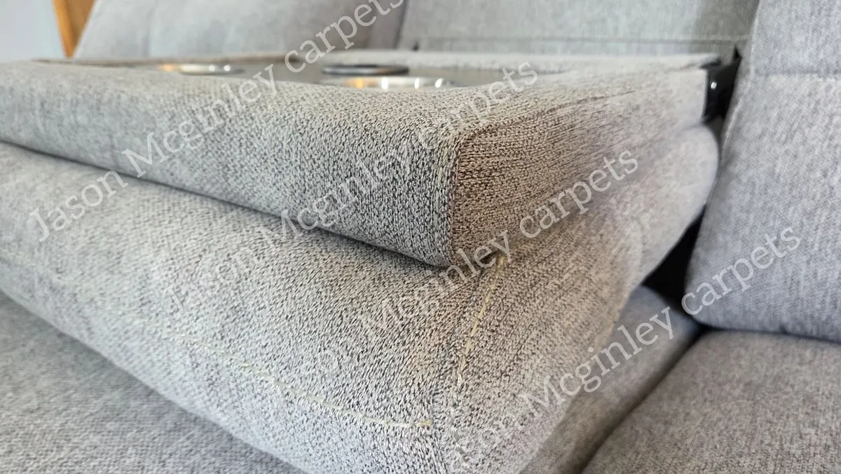 Dema Grey Reclining Sofa Delivered Across Ireland - Image 2