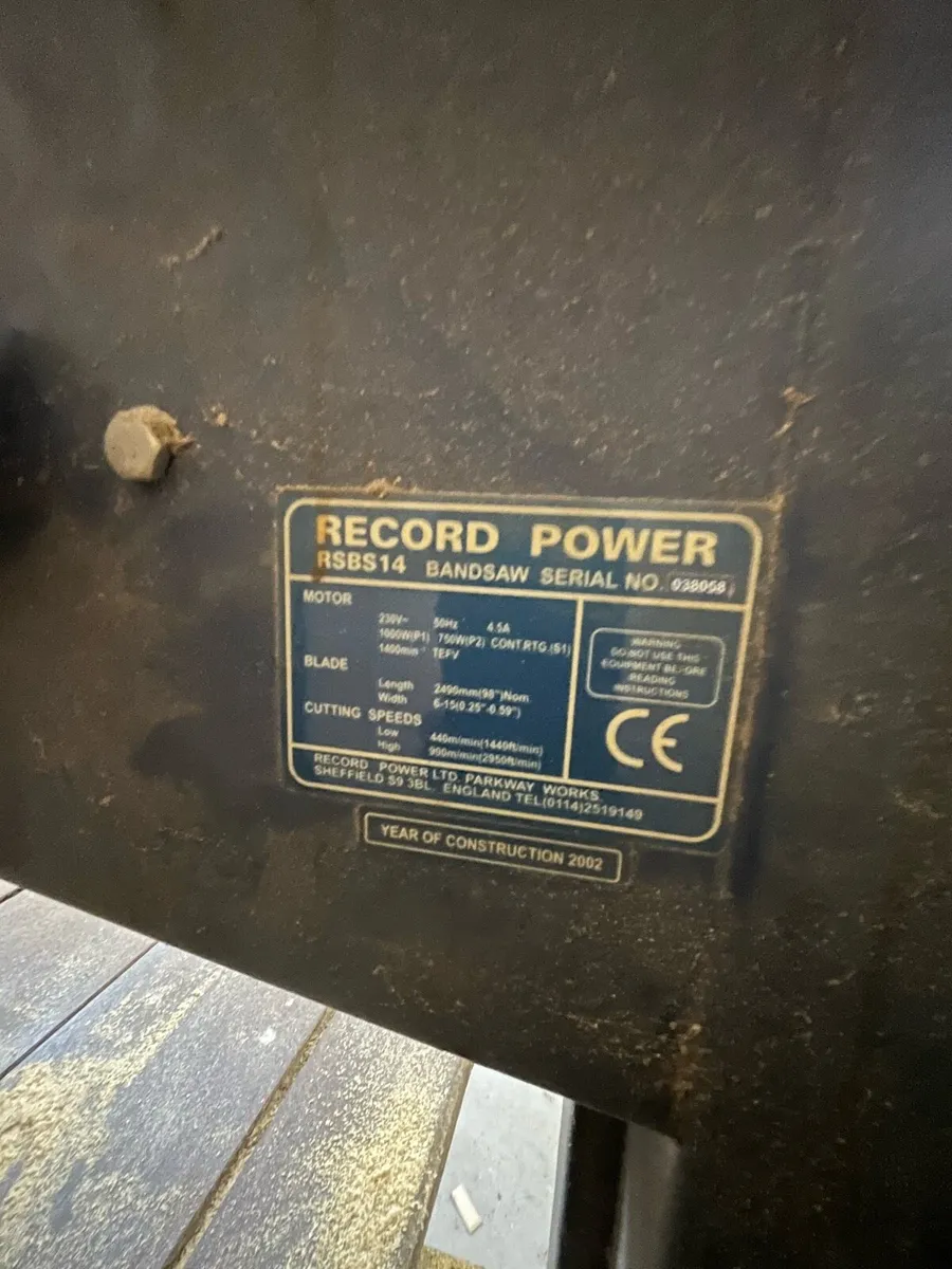 Record bandsaw - Image 2
