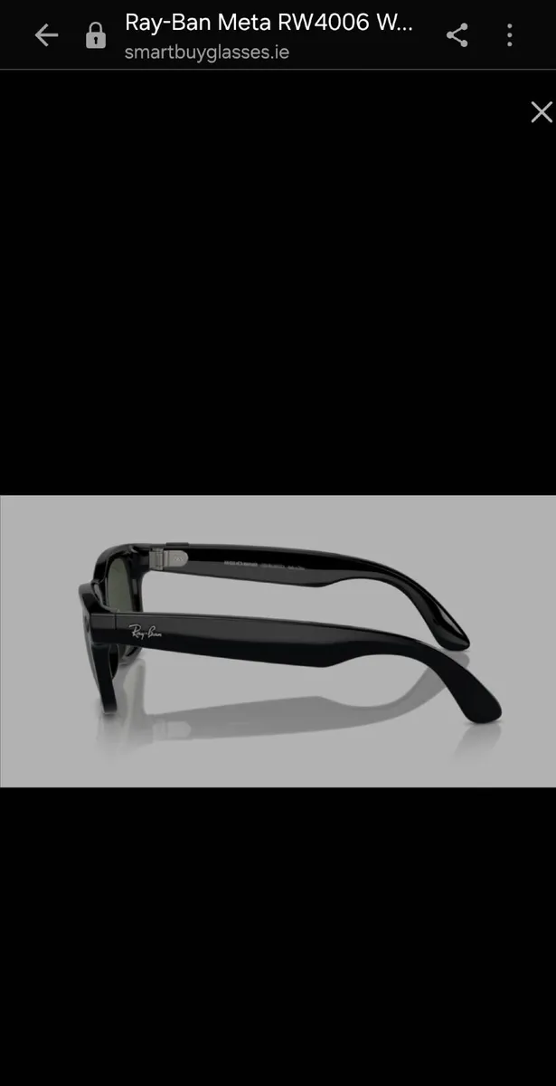 Ray-Ban Meta RW4006 Wayfarer Black green lens - Image 3