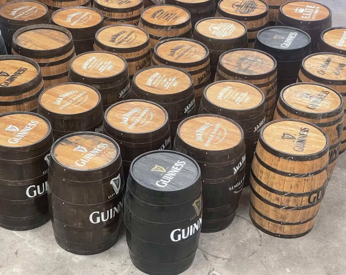 Whiskey Barrels - Varnished /Painted Style etc. - Image 1