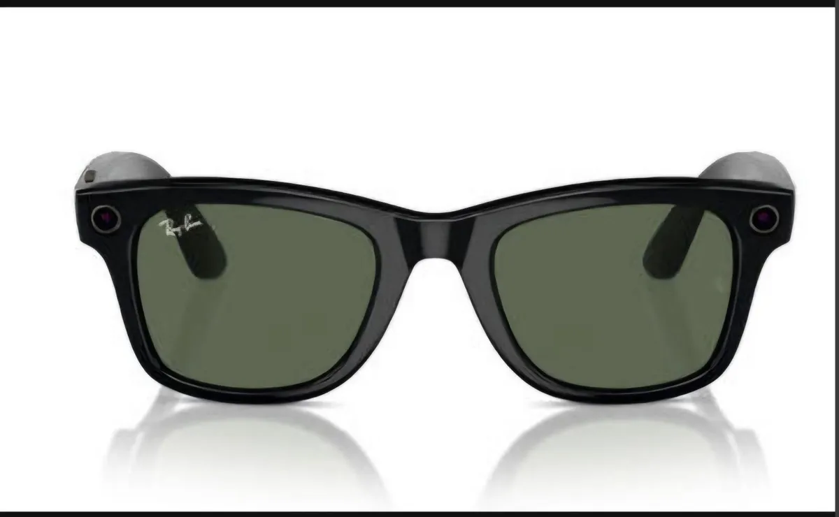 Ray-Ban Meta RW4006 Wayfarer Black green lens - Image 1